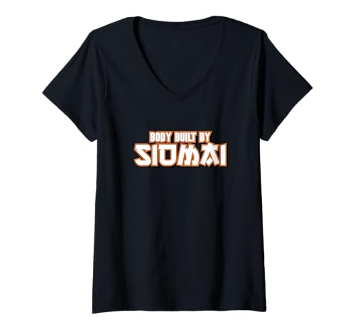 Damen Karosserie von Siomai T-Shirt mit V-Ausschnitt Damen Karosserie von Siomai T-Shirt mit V-Ausschnitt von Funny Filipino Foodie Merch Store