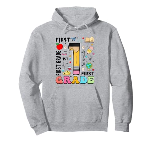 Bleistift 1 First Grade First Day of School Teachers Kids Pullover Hoodie von Funny First Day Of School