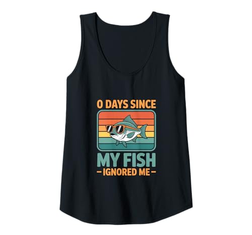 Damen 0 Tage, seit Mein Fisch Mich ignoriert hat Fischliebhaber Tank Top Damen 0 Tage, seit Mein Fisch Mich ignoriert hat Fischliebhaber Tank Top von Funny Fish Shirts For Men Women Gift