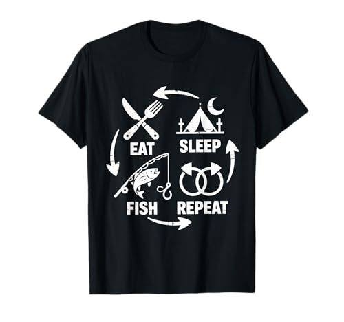 Eat Sleep Fish Repeat Funny Fishing Anglers Men Women T-Shirt Eat Sleep Fish Repeat Funny Fishing Anglers Men Women T-Shirt von Funny Fishing Anglers Men Women