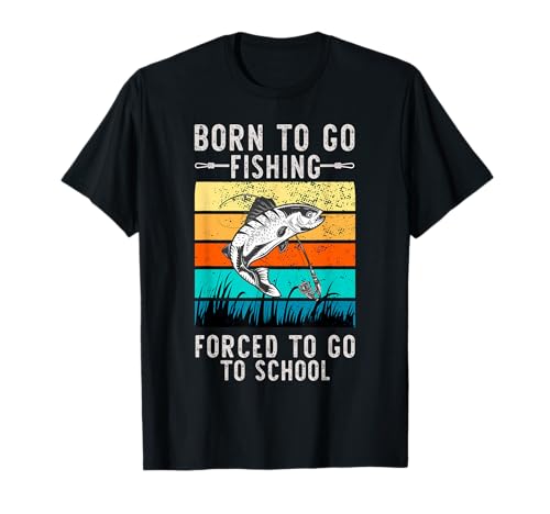Born to Go Fishing Forced School, lustige Männer, Damen, Kinder, Jungen T-Shirt Born to Go Fishing Forced School, lustige Männer, Damen, Kinder, Jungen T-Shirt von Funny Fishing Bass Fish Men Women Fisherman Design