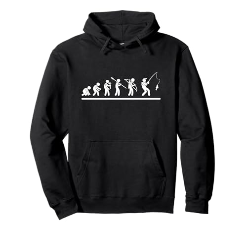 Fishing Evolution Lustiges Angeln für Herren Pullover Hoodie von Funny Fishing Stuff For Men