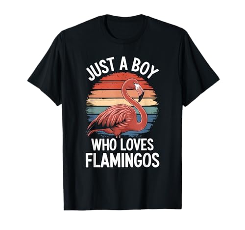 Just A Boy Who Loves Flamingos Bird Fan Jungen Kinder Flamingo T-Shirt Just A Boy Who Loves Flamingos Bird Fan Jungen Kinder Flamingo T-Shirt von Funny Flamingo Lover Clothing