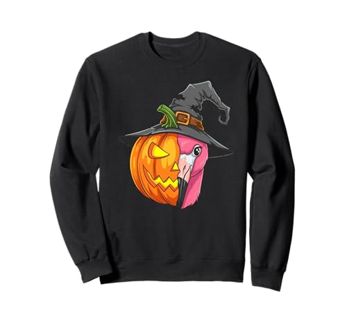 Flamingo Kürbis Jack O Laterne Halloween Kinder Herren Damen Sweatshirt Flamingo Kürbis Jack O Laterne Halloween Kinder Herren Damen Sweatshirt von Funny Flamingo Lovers Halloween Pumpkin Outfits