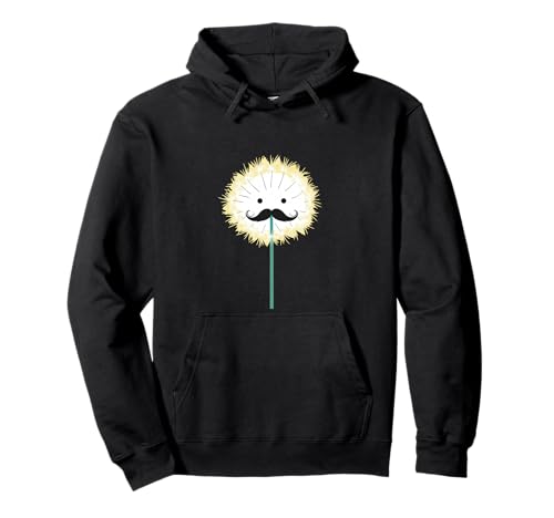 Coole Schnurrbart Blume für Jungen und Mädchen Pullover Hoodie von Funny Flower Beard