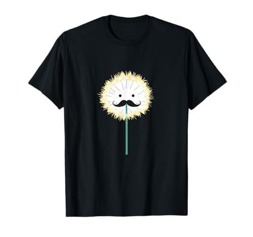 Coole Schnurrbart Blume für Jungen und Mädchen T-Shirt von Funny Flower Beard