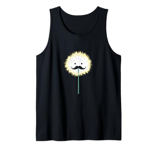 Coole Schnurrbart Blume für Jungen und Mädchen Tank Top von Funny Flower Beard