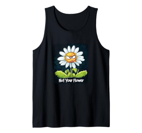 Bad Laughing Flower mit Statement für Erwachsene und Kinder Tank Top von Funny Flower Speech