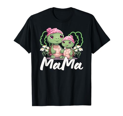 Floral Turtle Mom & Baby Mama Tier Muttertag Schildkröte T-Shirt Floral Turtle Mom & Baby Mama Tier Muttertag Schildkröte T-Shirt von Funny Flowers Mom & Baby Turtle Gifts