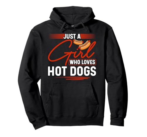 Nur EIN Mädchen, das Hot Dogs liebt Hot Dog Wiener Lover Pullover Hoodie Nur EIN Mädchen, das Hot Dogs liebt Hot Dog Wiener Lover Pullover Hoodie von Funny Foodie Hot Dog Gifts