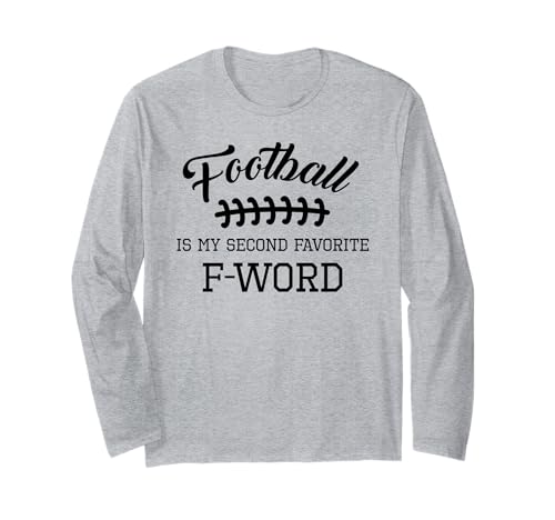 Lustiger Fußball ist Meine zweitliebste Wort-Männer-Ehemann-Saison Langarmshirt Lustiger Fußball ist Meine zweitliebste Wort-Männer-Ehemann-Saison Langarmshirt von Funny Football Apparel