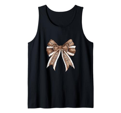 Fußball Coquette Bow Football Mom Game Day Frauen Mädchen Tank Top Fußball Coquette Bow Football Mom Game Day Frauen Mädchen Tank Top von Funny Football Lover Game Day Football Mom Mama