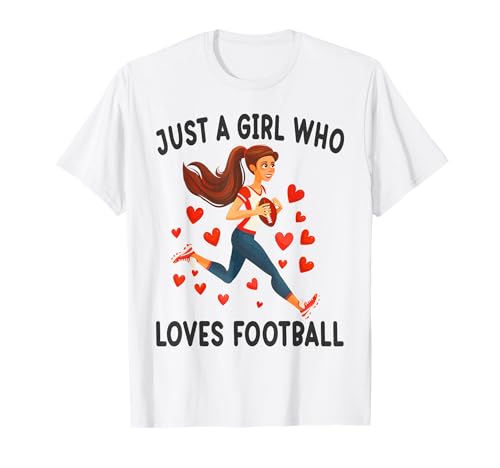 Niedliches Geschenk für Fußballliebhaber, nur EIN Mädchen, das Fußball liebt T-Shirt Niedliches Geschenk für Fußballliebhaber, nur EIN Mädchen, das Fußball liebt T-Shirt von Funny Football Lovers Gift For Girls