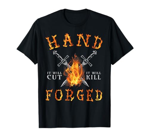 It will Cut Messer, handgeschmiedetes Messer, für Männer und Frauen T-Shirt It will Cut Messer, handgeschmiedetes Messer, für Männer und Frauen T-Shirt von Funny Forged Knives Blacksmith Metalsmith Gifts