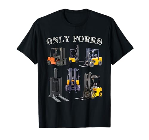 Only Forks Funny Forklift Driver Certified Operator Men Dad T-Shirt Only Forks Funny Forklift Driver Certified Operator Men Dad T-Shirt von Funny Forklift Driver Certified Only Forks Designs