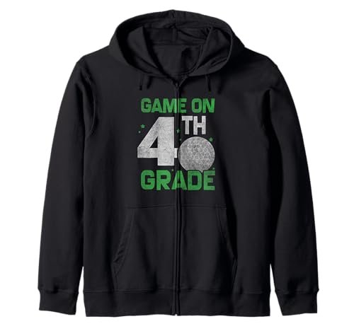 Back to School Jungen Mädchen Lustiges Golf Erster Tag der 4. Klasse Kapuzenjacke Back to School Jungen Mädchen Lustiges Golf Erster Tag der 4. Klasse Kapuzenjacke von Funny Fourth Grade Tees for kids