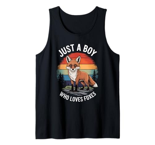 Herren Just A Boy Who Loves Foxes Animal Lover Kinder Jungen Fuchs Tank Top Herren Just A Boy Who Loves Foxes Animal Lover Kinder Jungen Fuchs Tank Top von Funny Fox Lover Clothing
