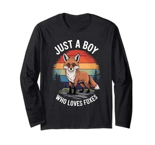 Just A Boy Who Loves Foxes Animal Lover Kinder Jungen Fuchs Langarmshirt Just A Boy Who Loves Foxes Animal Lover Kinder Jungen Fuchs Langarmshirt von Funny Fox Lover Clothing