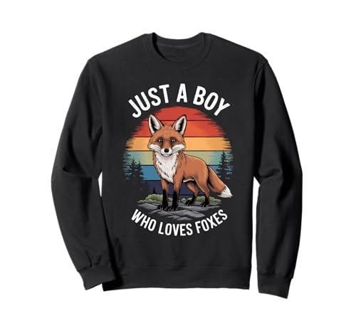 Just A Boy Who Loves Foxes Animal Lover Kinder Jungen Fuchs Sweatshirt Just A Boy Who Loves Foxes Animal Lover Kinder Jungen Fuchs Sweatshirt von Funny Fox Lover Clothing