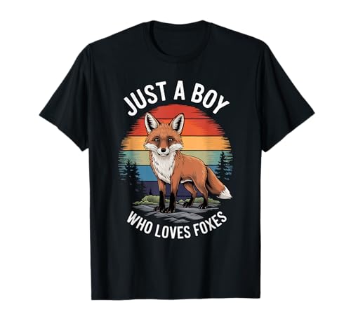 Just A Boy Who Loves Foxes Animal Lover Kinder Jungen Fuchs T-Shirt Just A Boy Who Loves Foxes Animal Lover Kinder Jungen Fuchs T-Shirt von Funny Fox Lover Clothing