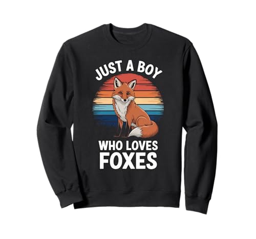 Just A Boy Who Loves Foxes Wildlife Lover Kinder Jungen Fuchs Sweatshirt Just A Boy Who Loves Foxes Wildlife Lover Kinder Jungen Fuchs Sweatshirt von Funny Fox Lover Clothing