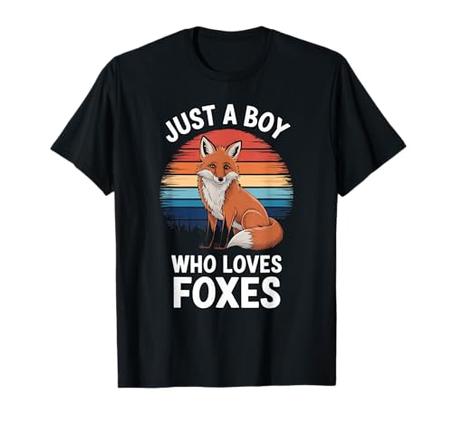 Just A Boy Who Loves Foxes Wildlife Lover Kinder Jungen Fuchs T-Shirt Just A Boy Who Loves Foxes Wildlife Lover Kinder Jungen Fuchs T-Shirt von Funny Fox Lover Clothing