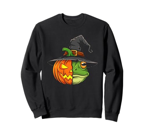 Frosch Kürbis Jack O Laterne Halloween Kinder Herren Damen Sweatshirt Frosch Kürbis Jack O Laterne Halloween Kinder Herren Damen Sweatshirt von Funny Frog Lovers Halloween Pumpkin Outfits