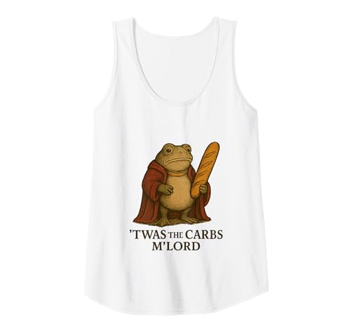 Damen Frog 'TWAS The Carbs M'lord Tank Top Damen Frog 'TWAS The Carbs M'lord Tank Top von Funny Frog 'Twas The Carbs M'lord