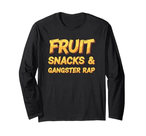Fruchtsnacks und Gangster-Rap für Kinder, lustig für Jungen und Kleinkinder Langarmshirt Fruchtsnacks und Gangster-Rap für Kinder, lustig für Jungen und Kleinkinder Langarmshirt von Funny Fruit Snacks & Gangster Rap Saying Apparel