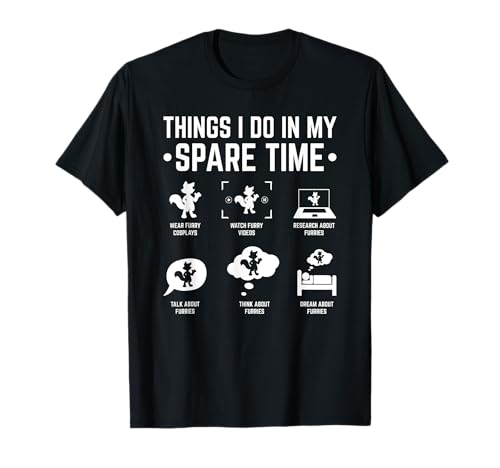 Funny Furry Fandom Cosplay Apparel - Damen Cosplay T-Shirt Schwarz Kurzarm S Tierdruck Crew-Kragen Klassische Passform Pelzige Fandom-Liebhaber-Design Furry Cosplay Freizeit Funny Furry Fandom Cosplay Apparel - Damen Cosplay T-Shirt Schwarz Kurzarm S Tierdruck Crew-Kragen Klassische Passform Pelzige Fandom-Liebhaber-Design Furry Cosplay Freizeit von Funny Furry Fandom Cosplay Apparel