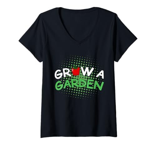 Damen Grow A Garden Lustiger Gaming-Gamer T-Shirt mit V-Ausschnitt Damen Grow A Garden Lustiger Gaming-Gamer T-Shirt mit V-Ausschnitt von Funny Game Grow A Garden