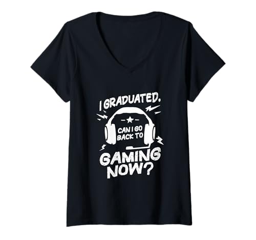 Damen Ich Habe Meinen Abschluss gemacht. Kann ich jetzt lustig T-Shirt mit V-Ausschnitt Damen Ich Habe Meinen Abschluss gemacht. Kann ich jetzt lustig T-Shirt mit V-Ausschnitt von Funny Gamer Graduation Class of 2025 Apparel