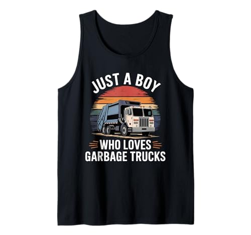 Herren Nur EIN Junge, der Müllwagen liebt, Fahrer, Müllwagen Tank Top Herren Nur EIN Junge, der Müllwagen liebt, Fahrer, Müllwagen Tank Top von Funny Garbage Truck Apparel for Men Women
