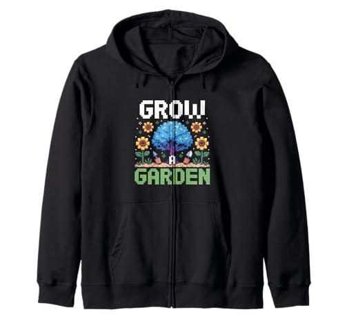 Lustige Pixelkunst Grow a Garden, Retro-Gamer, Pflanzen für Damen und Herren Kapuzenjacke von Funny Gardening Quote Retro Pixel Plant Lover Mom