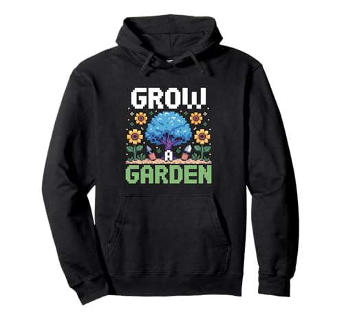 Lustige Pixelkunst Grow a Garden, Retro-Gamer, Pflanzen für Damen und Herren Pullover Hoodie von Funny Gardening Quote Retro Pixel Plant Lover Mom