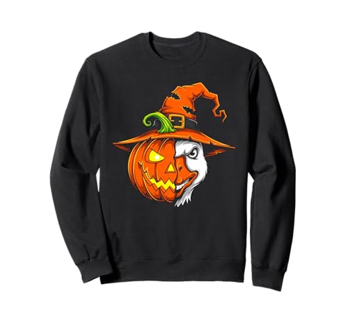 Jack O Lantern Goose Pumpkin Halloween Kinder Herren Damen Sweatshirt von Funny Geese Lovers Halloween Pumpkin Outfits