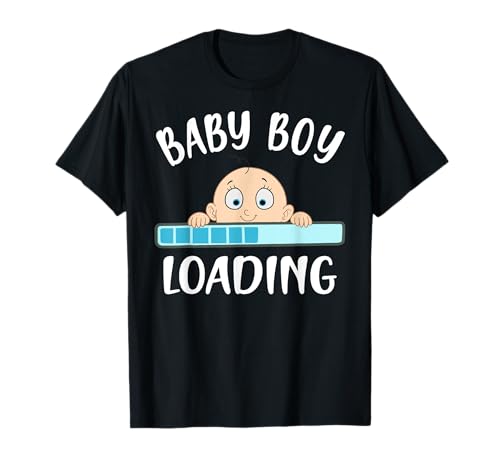 Baby Boy Loading Lustiges Gender-Enthüllen T-Shirt von Funny Gender Reveal Apparel For Future Moms