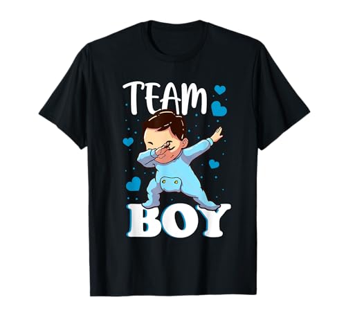 Gender Reveal Party Team für Jungen, Babyparty, passende Familie T-Shirt von Funny Gender Reveal Family Tee