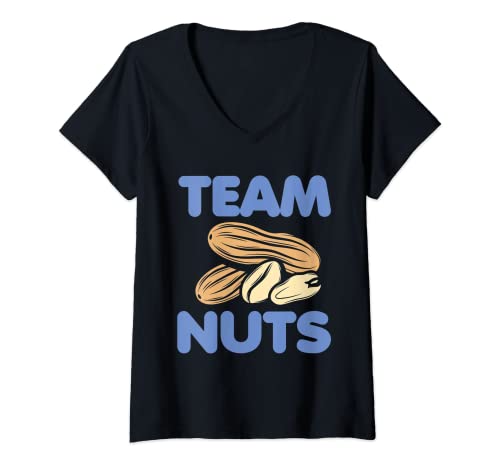Damen Team Nuts | Lustige Enthüllung der Geschlechter für T-Shirt mit V-Ausschnitt Damen Team Nuts | Lustige Enthüllung der Geschlechter für T-Shirt mit V-Ausschnitt von Funny Gender Reveal Team Collection