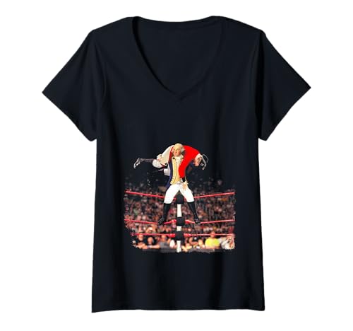 Damen George Washington Wrestling T-Shirt mit V-Ausschnitt von Funny George Washington Wrestling Tee Shirt