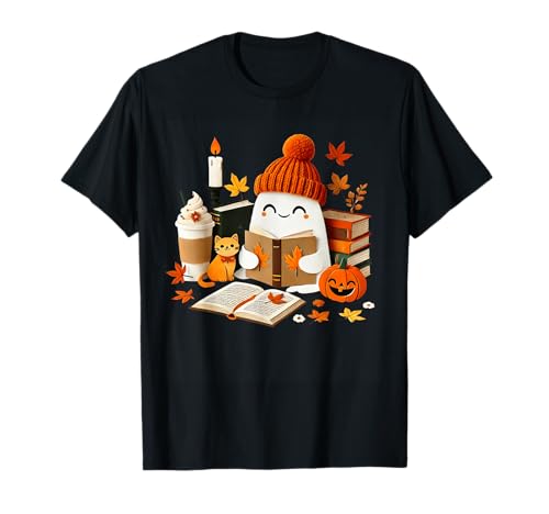Niedliche Geisterkatze Lesebuch Liebhaber Halloween Frauen Mädchen T-Shirt Niedliche Geisterkatze Lesebuch Liebhaber Halloween Frauen Mädchen T-Shirt von Funny Ghost Halloween Book Readers Cat Kids Tees