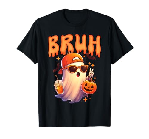 Lustiger Bruh Meme Gruseliger niedlicher Geist Halloween Kinder Toodlers T-Shirt Lustiger Bruh Meme Gruseliger niedlicher Geist Halloween Kinder Toodlers T-Shirt von Funny Ghost Halloween Gifts for kids Boys Toddlers