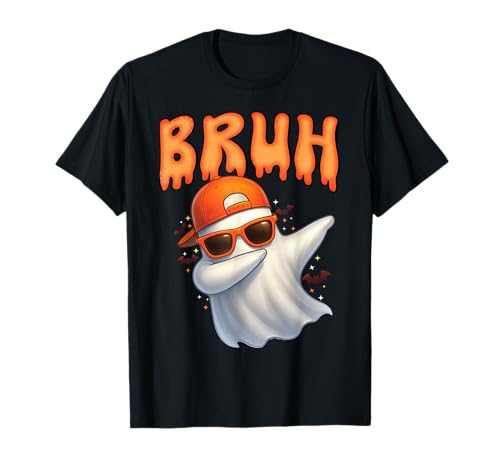 Lustiges Bruh Meme Gruseliges Dabbing Ghost Halloween Kinder Toodlers T-Shirt von Funny Ghost Halloween Gifts for kids Boys Toddlers