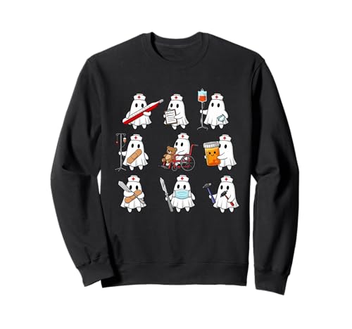 Halloween Ghost Spooky Nurses Medical für Männer und Frauen Sweatshirt Halloween Ghost Spooky Nurses Medical für Männer und Frauen Sweatshirt von Funny Ghost Halloween Lover Costume Party