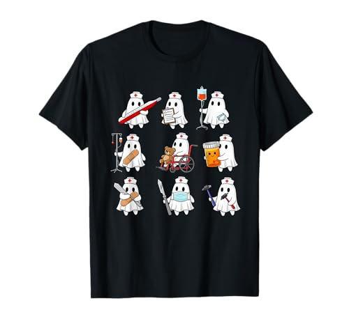 Halloween Ghost Spooky Nurses Medical für Männer und Frauen T-Shirt Halloween Ghost Spooky Nurses Medical für Männer und Frauen T-Shirt von Funny Ghost Halloween Lover Costume Party