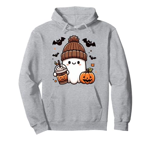 Süßes Geisterhemd Herbst Kürbis T-Shirt Kaffeeliebhaber Damen Herren Pullover Hoodie Süßes Geisterhemd Herbst Kürbis T-Shirt Kaffeeliebhaber Damen Herren Pullover Hoodie von Funny Ghost Pumpkin Halloween Shirt Women Men Kids