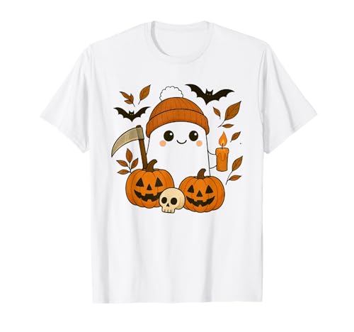 Süßes Geisterhemd Herbst Kürbis T-Shirt Kaffeeliebhaber Damen Herren T-Shirt Süßes Geisterhemd Herbst Kürbis T-Shirt Kaffeeliebhaber Damen Herren T-Shirt von Funny Ghost Pumpkin Halloween Shirt Women Men Kids