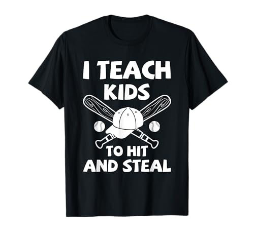 Baseball Coach Kinder Training Hit and Steal Sports T-Shirt Baseball Coach Kinder Training Hit and Steal Sports T-Shirt von Funny Gifts For Baseball Coach