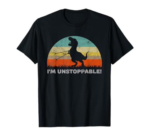 Funny Gifts For T Rex Lovers I'm Unstoppable T-Rex mit Müllsammler T-Shirt Schwarz Unisex Erwachsene Kinder Kurzarm Crew-Ausschnitt Small EU S Funny Gifts For T Rex Lovers I'm Unstoppable T-Rex mit Müllsammler T-Shirt Schwarz Unisex Erwachsene Kinder Kurzarm Crew-Ausschnitt Small EU S von Funny Gifts For T Rex Lovers