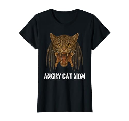 Wütende Katze Mama Design für Besitzer von wirklich bösen Katze, lustiges Wortspiel T-Shirt Wütende Katze Mama Design für Besitzer von wirklich bösen Katze, lustiges Wortspiel T-Shirt von Funny Gifts and Apparel for Cat Lovers Women Men